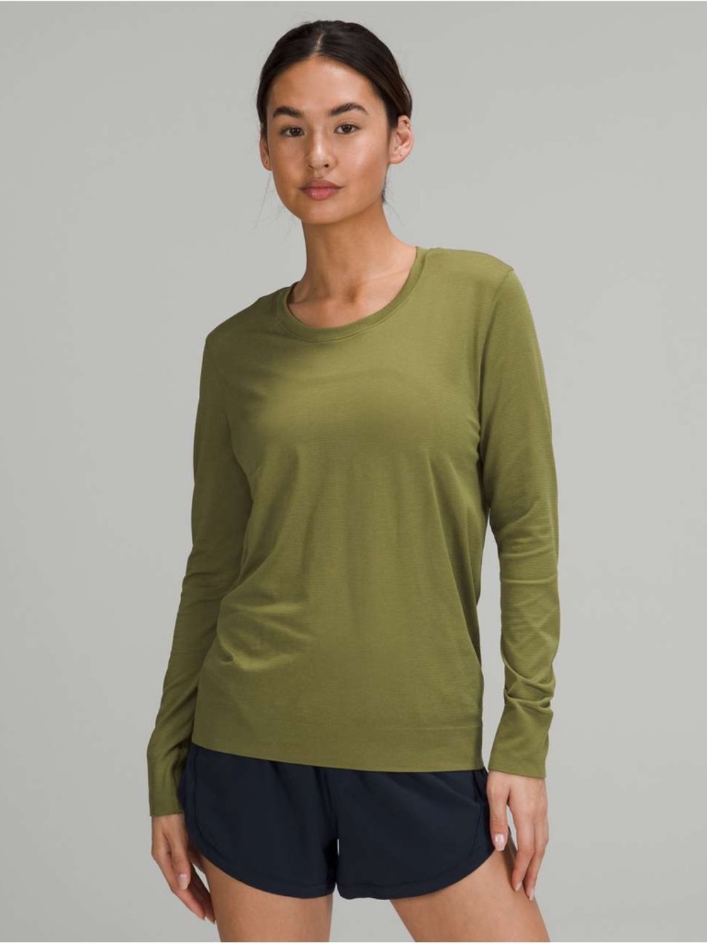 Lululemon Swiftly Relaxed‎ Longsleeve Bronze Green Large